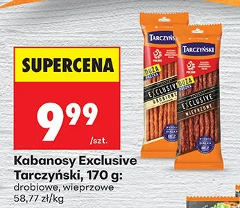 Kabanosy Exclusive drobiowe promocja w Biedronka