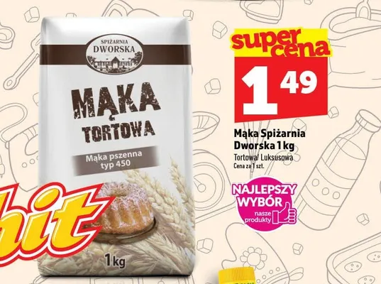 Mąka pszenna tortowa typ 450 Spiżarnia Dworska promocja w TOPAZ