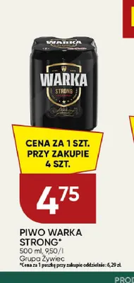 Piwo Warka Strong promocja w Chata Polska