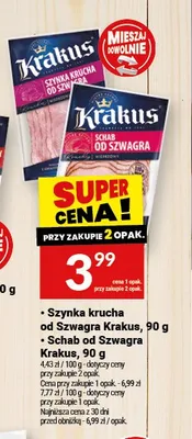 Szynka krucha od Szwagra Krakus promocja w Twój Market