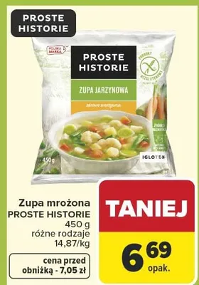 Zupa mrożona jarzynowa promocja w Carrefour