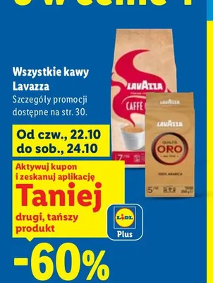 Kawa Lavazza Caffè Crema promocja w Lidl