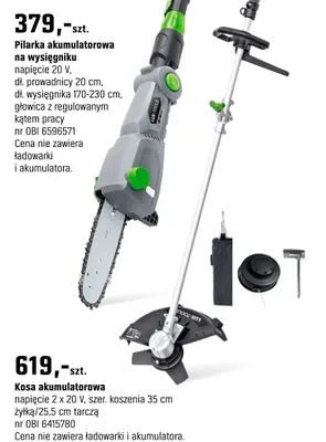 Kosa akumulatorowa promocja w OBI