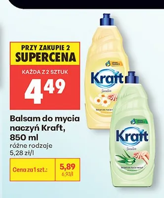 Balsam do mycia naczyń Kraft promocja w Biedronka
