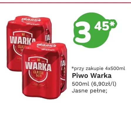 Piwo Warka promocja w Limonka
