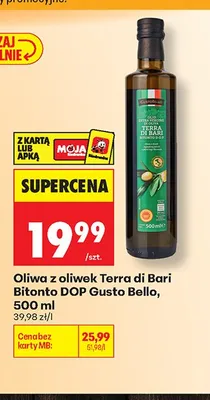 Oliwa z oliwek Terra di Bari Bitonto DOP Gusto Bello promocja w Biedronka