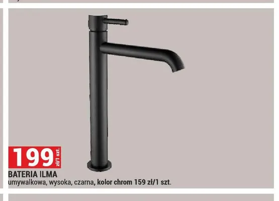Bateria umywalkowa wysoka Ilma chrom promocja w Merkury Market