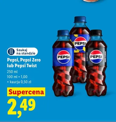 Napój gazowany Pepsi Zero promocja w Lidl