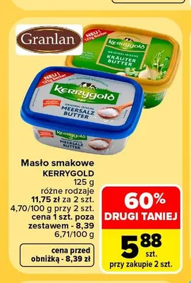 Masło smakowe Kerrygold promocja w Carrefour Market