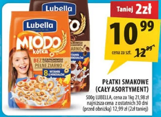 Płatki smakowe Lubella Miodo Kulki promocja w Arhelan