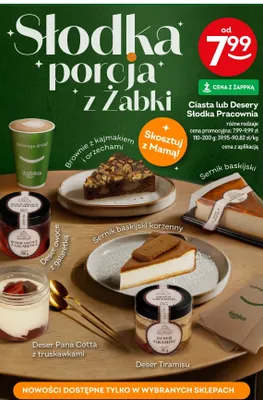 Ciasto Sernik baskijski Słodka Pracownia promocja w Żabka