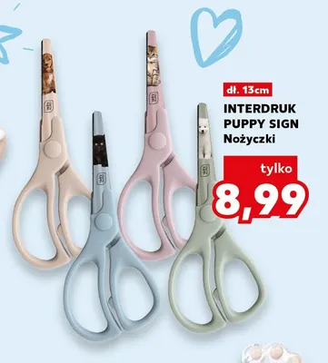 Nożyczki Interdruk Puppy Sign 13 cm promocja w Kaufland