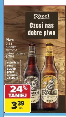 Piwo Kozel Ležák promocja w Carrefour