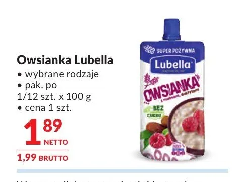 Owsianka Lubella promocja w Makro