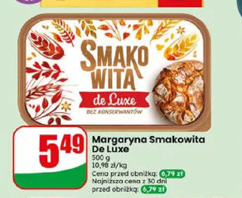 Margaryna Smakowita De Luxe promocja w Dino