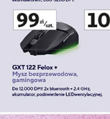 Mysz bezprzewodowa gamingowa Trust GXT 122 Felox promocja w Auchan