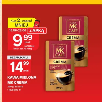 Kawa mielona MK Cafe Crema promocja w Chorten