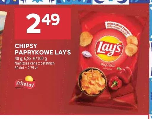 Chipsy paprykowe Lay's promocja w Stokrotka