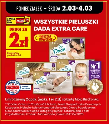 Pieluszki Extra Care promocja w Biedronka