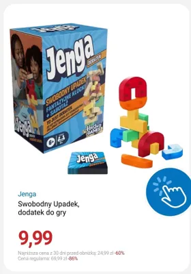 Gra Jenga Swobodny Upadek dodatek do gry promocja w Smyk