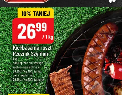 Kiełbasa na ruszt Rzeźnik Szymon promocja w POLOmarket