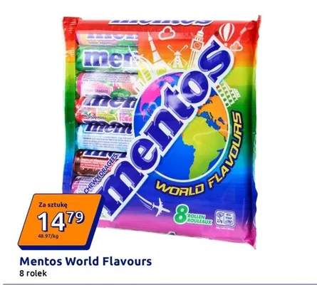 Cukierki Mentos World Flavours promocja w Action