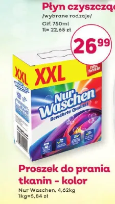 Proszek do prania tkanin - kolor Nur Waschen, 4,62kg promocja w Bliski