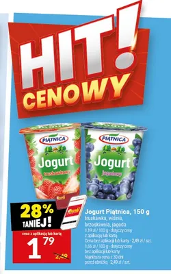 Jogurt wiśniowy Piątnica promocja w Twój Market