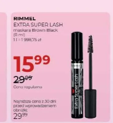 Maskara Rimmel Extra Super Lash promocja w Drogerie Jawa