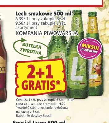Piwo bezalkoholowe Lech smakowe promocja w Prim Market