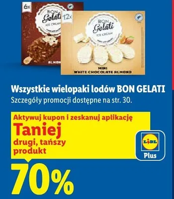 Lody wielopak Bon Gelati promocja w Lidl