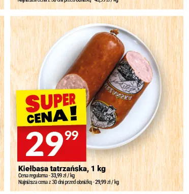 Kiełbasa tatrzańska Białecki Wędzarnia promocja w Twój Market