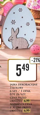 Jajka dekoracyjne 3 kolory promocja w Dino