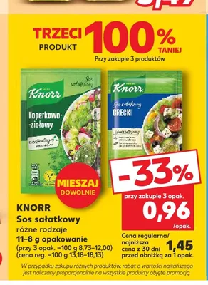 Sos sałatkowy Koperkowo-ziołowy Knorr promocja w Kaufland