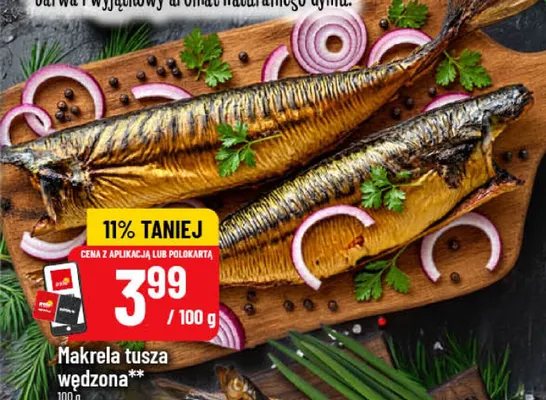 Makrela tusza wędzona promocja w POLOmarket
