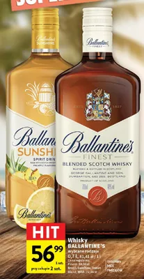 Whisky Ballantine's Finest promocja w Intermarche