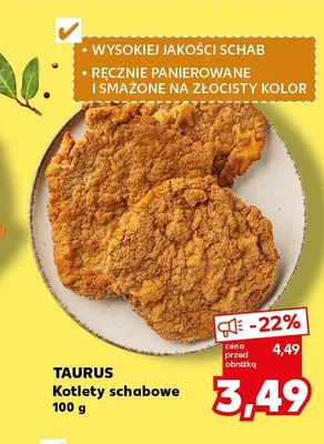 Kotlety schabowe TAURUS promocja w Kaufland