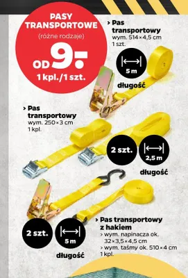Pas transportowy 514x4,5cm 5m promocja w Netto