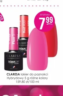 Lakier do paznokci hybrydowy Claresa promocja w Drogerie Jasmin
