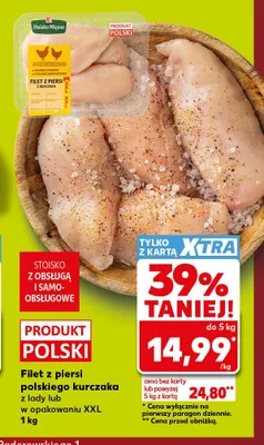 Filet z piersi kurczaka w opakowaniu XXL promocja w Kaufland