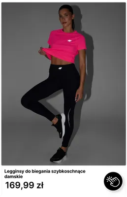 Legginsy do biegania szybkoschnące damskie 4F promocja w 4F