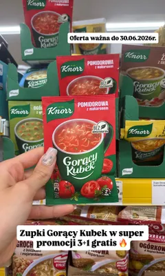 Zupa Knorr Gorący Kubek Pomidorowa z makaronem promocja w Dino