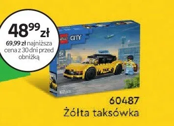 Klocki LEGO City 60487 Żółta taksówka promocja w Dzień Dziecka