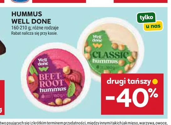 Hummus Well Done promocja w Stokrotka