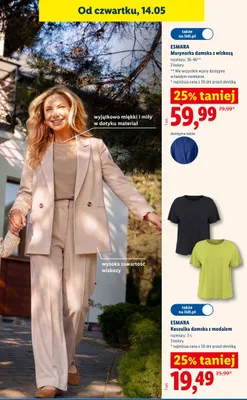 Koszulka damska z modalem Esmara promocja w Lidl