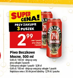 Piwo Beczkowe Mocne 500 ml promocja w Twój Market