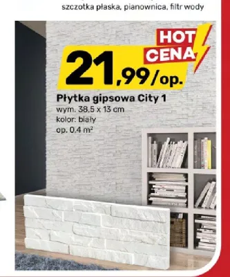 Płytka gipsowa City 1 promocja w Bricomarche