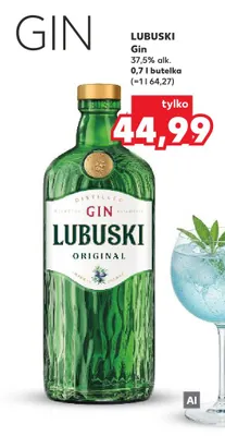 Gin Lubuski 37,5% promocja w Kaufland