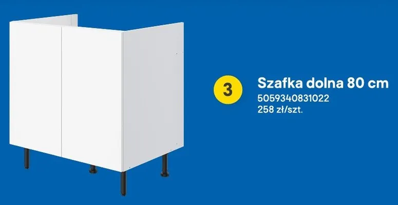 Szafka dolna Pragma 80 cm promocja w Castorama