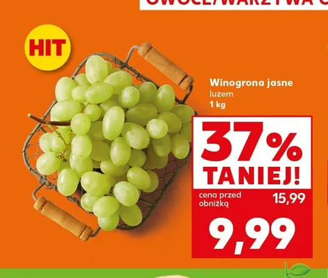 Winogrona jasne luzem promocja w Kaufland